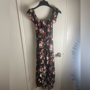 Fashion nova Maxi Romper Dress (Floral)